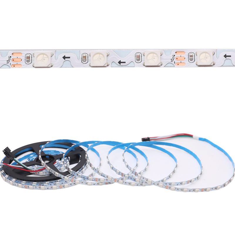 Zig Zag S Type TX1812 WS2812 6mm Small 60LEDs/m Digital RGB LED Channel Letter Strip Light